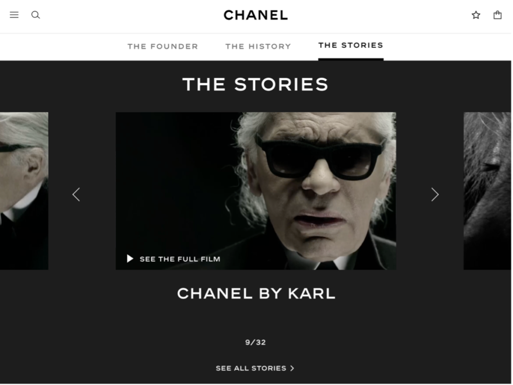brand storytelling example Chanel